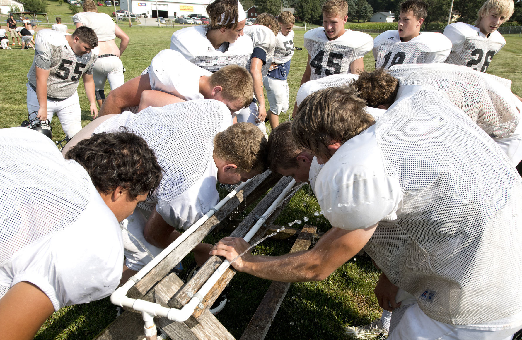 Bancroft-Rosalie/Lyons-Decatur Northeast football practice